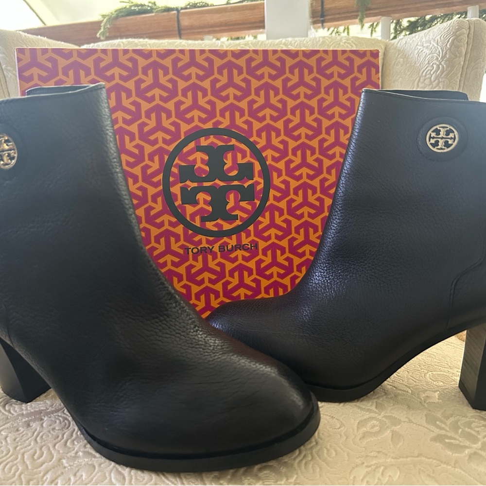 Tory Burch Black Ankle Booties